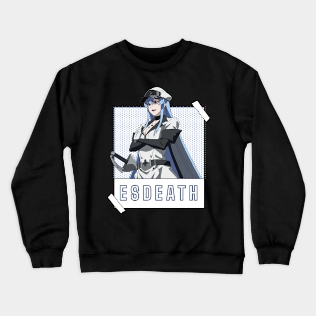 Akame ga kill - Esdeath Crewneck Sweatshirt by SirTeealot